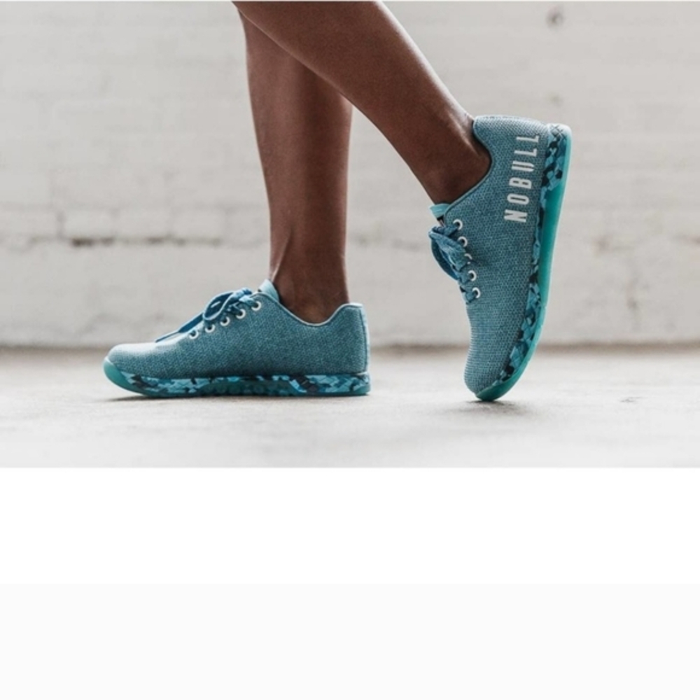NoBull Project Water Heather Blue Sneaker Shoe Womens Size 6.5 Mens 5 LIKE‎ NEW!